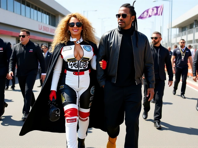 Beyoncé Stirs Controversy with Cleavage-Baring F1 Las Vegas Outfit